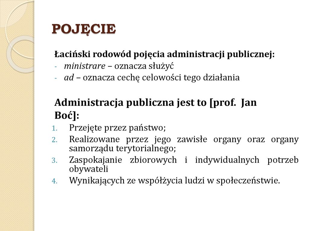 ADMINISTRACJA PUBLICZNA - Ppt Pobierz